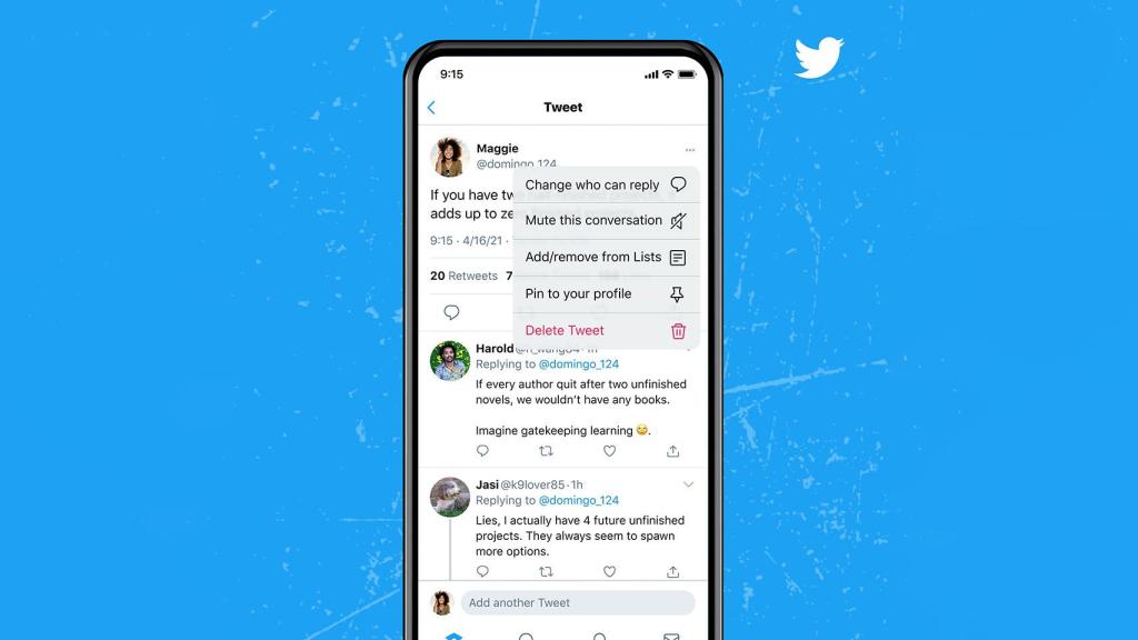 Opción de editar tuits antiguos