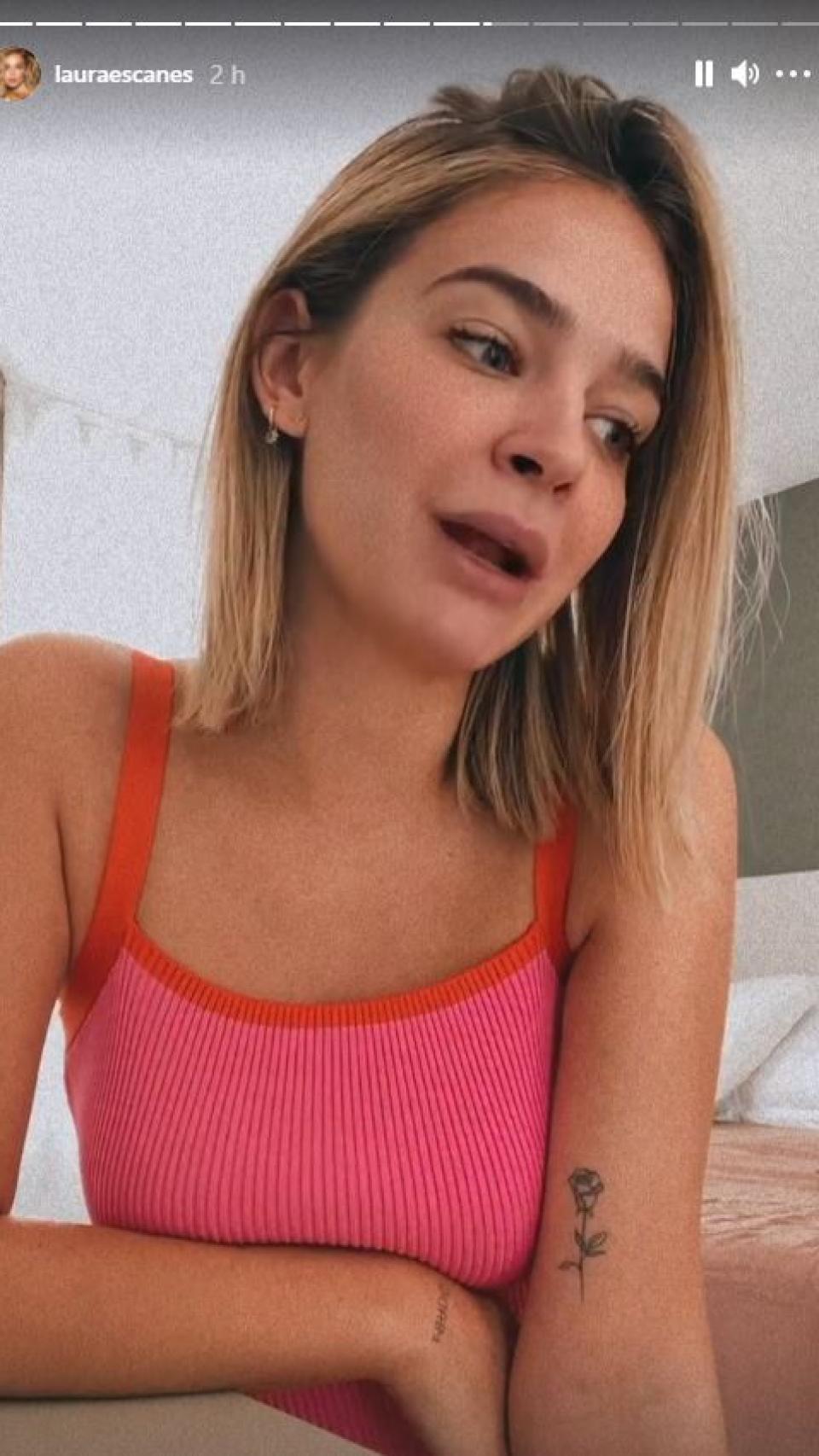 Laura Escanes explicando el contagio de su familia.