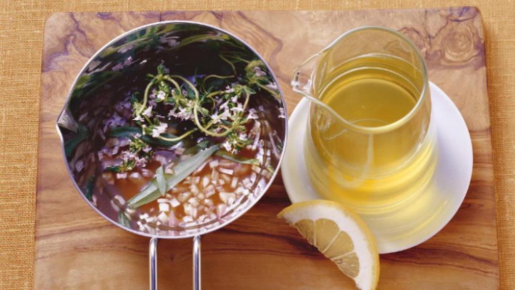Vinagreta de aceite de oliva.