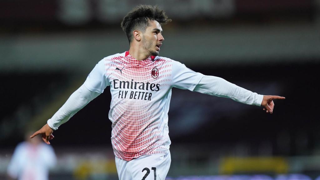 Brahim Díaz, con el AC Milan en la temporada 2020/2021