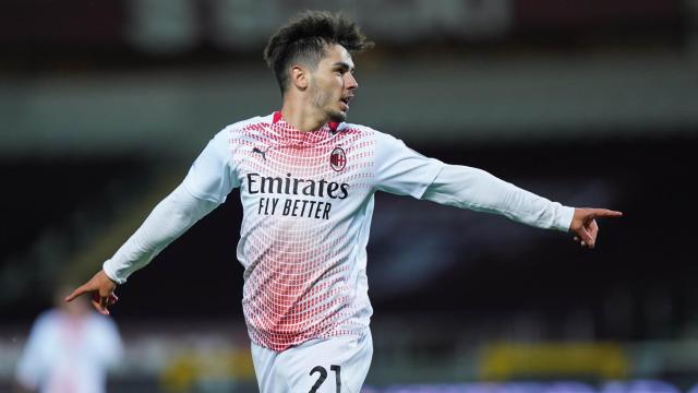 Brahim Díaz, con el AC Milan en la temporada 2020/2021