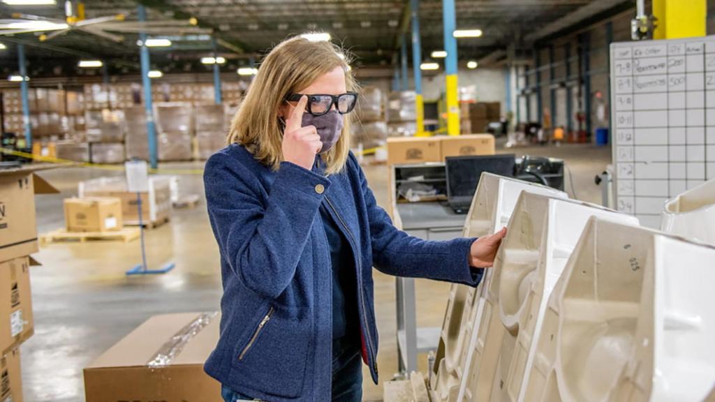 Google Glass Enterprise Edition 2 con Google Meet.