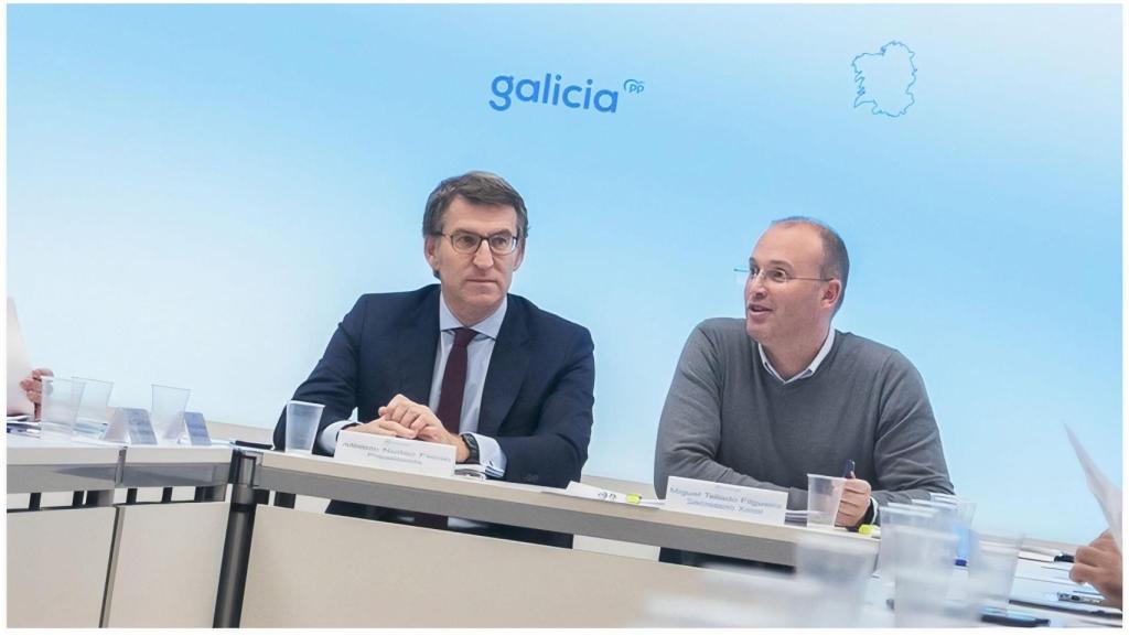 Feijóo y Tellado en una foto de archivo.