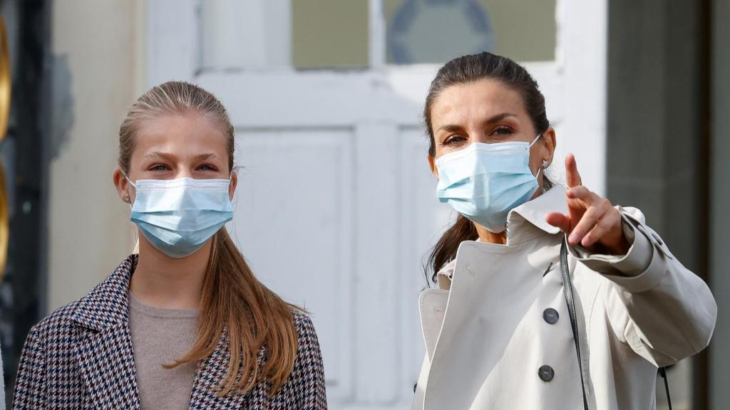 La reina Letizia y su hija Leonor en una imagen fechada en octubre de 2020.