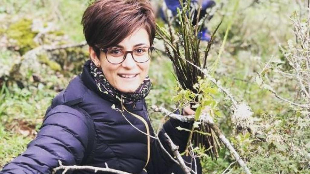 La ministra en una de sus muchas escapadas al monte.