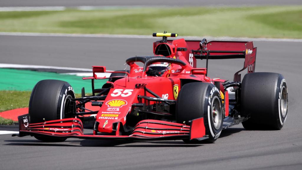 Carlos Sainz en el circuito de Silverstone