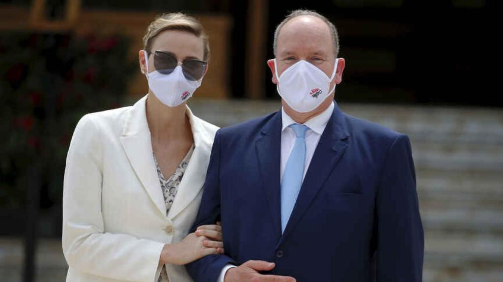 Charlène y Alberto de Mónaco, en junio de 2020
