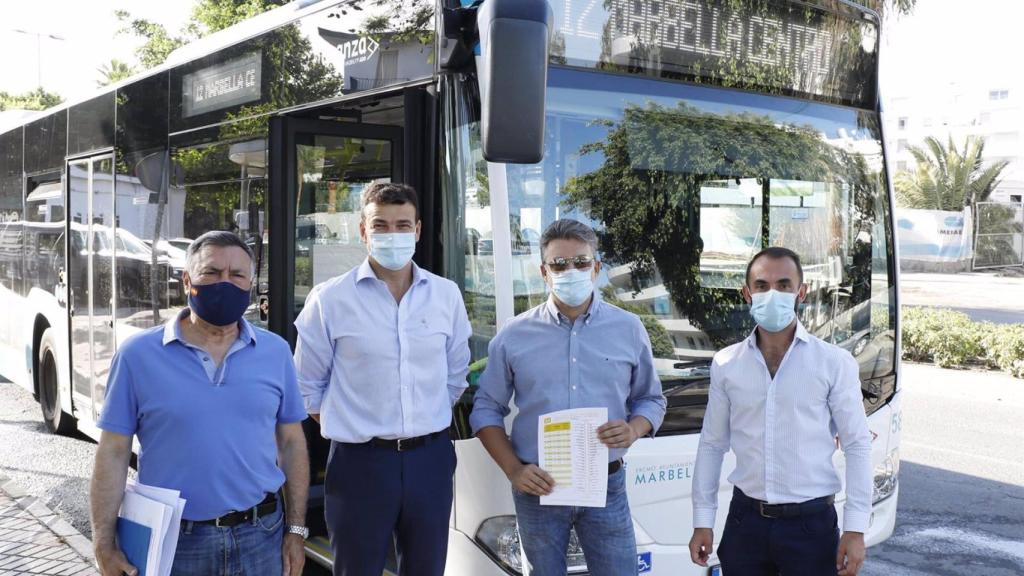 Presentación del refuerzo de las líneas de autobús de Marbella.