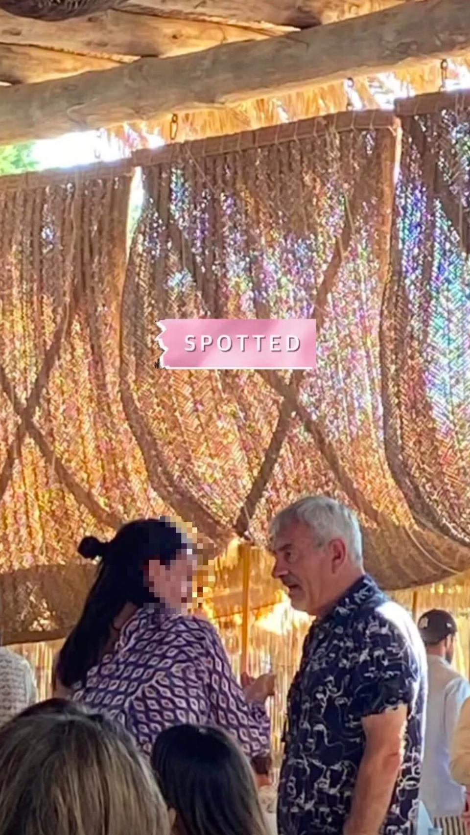 Carlos Sobera, durante su visita a Beso Beach Formentera.