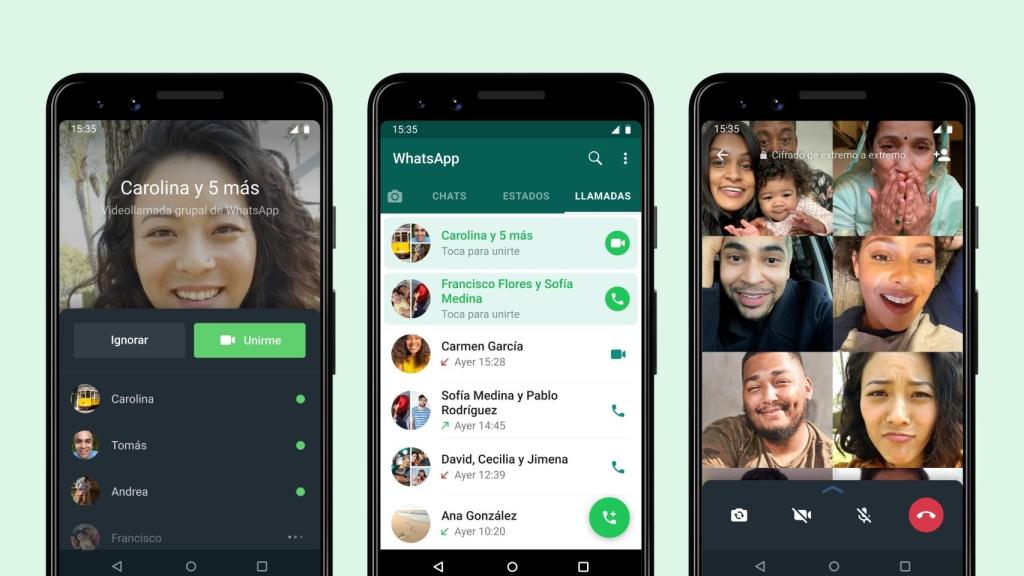 Nueva función de WhatsApp para videollamadas