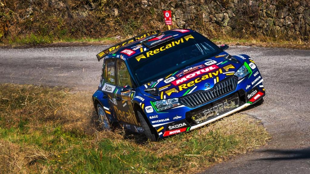 ‘Cohete’ López durante la disputa del Rally de Ourense.