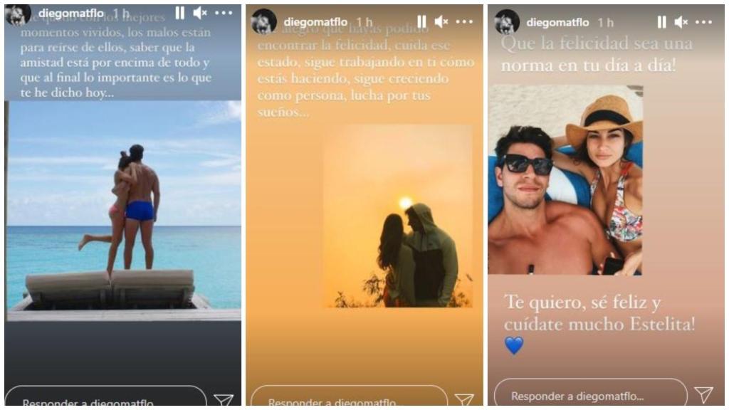La serie de 'stories' con la que Diego ha comunicado la firma de su divorcio.