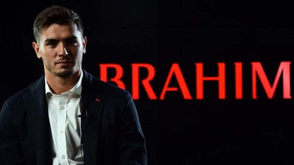 Brahim Díaz, en su presentación con el AC Milan