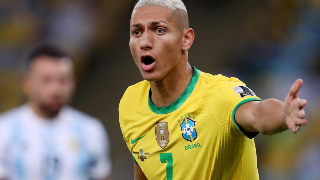 Richarlison, con la selección de Brasil