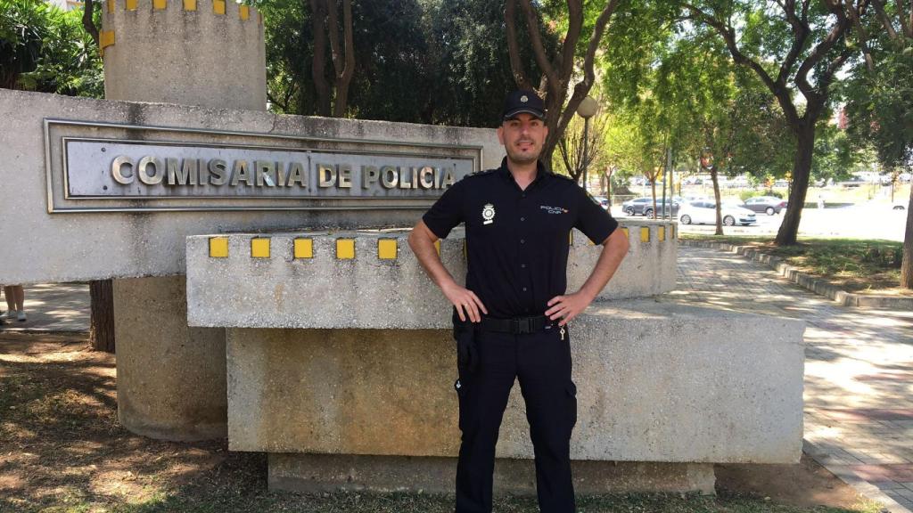 Antonio Jesús durante el encuentro con EL ESPAÑOL de Málaga.