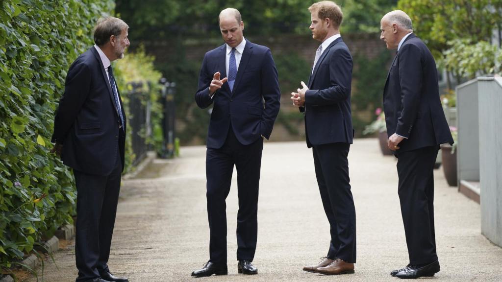 El príncipe Harry en el último encuentro con su familia.