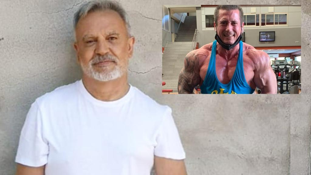 Enrique del Pozo junto a su pareja sentimental, Rubén Sánchez, en montaje de JALEOS.