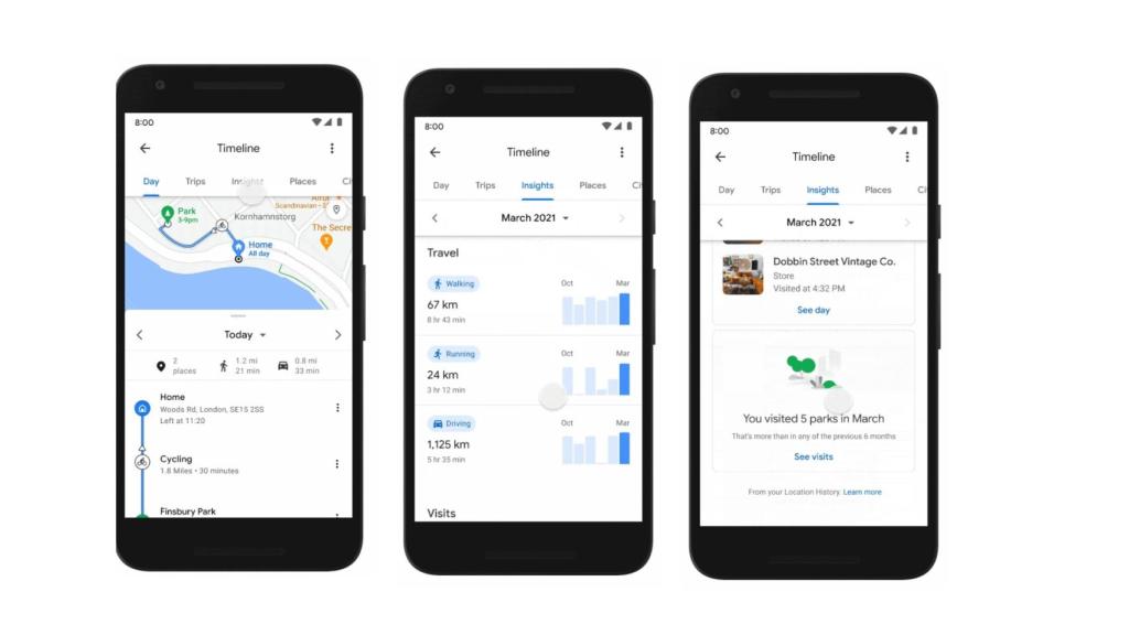 Google Maps cronologia