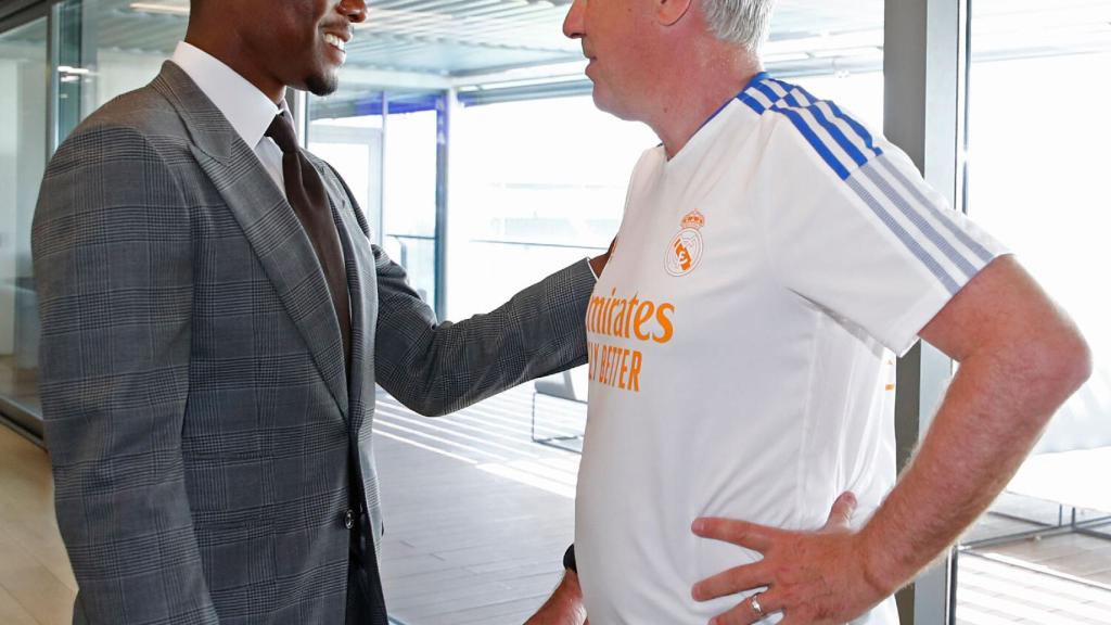 Carlo Ancelotti, con David Alaba