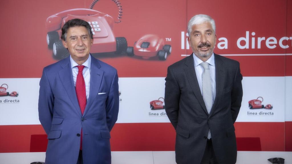 Miguel Ángel Merino, consejero delegado de Línea Directa Aseguradora, y Carlos Rodríguez, director financiero.