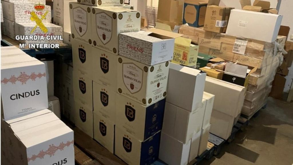 Productos robados por la banda