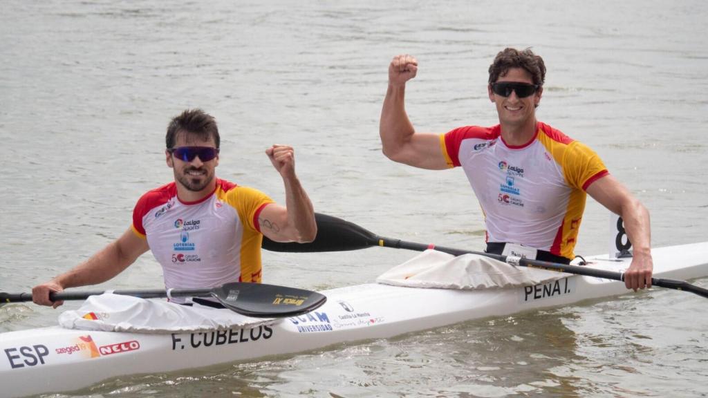 Francisco Cubelos junto a Íñigo Peña en el campeonato mundial. Foto: @PacoCubelo