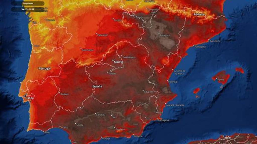 Predicción de máximas para el fin de semana. METEORED.