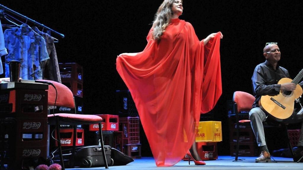 Patricia Jacas y Walfrido Domínguez en un concierto.