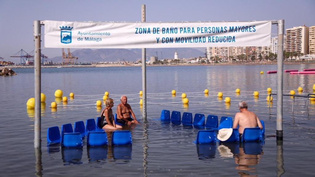 Zona de baño para personas mayores y con movilidad reducida.