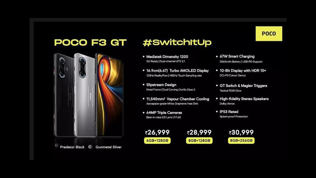 Características del Poco F3 GT
