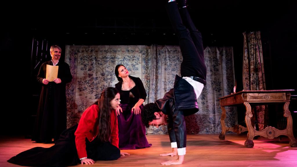 Fotografía tomada durante la obra 'Lope y sus Doroteas'.