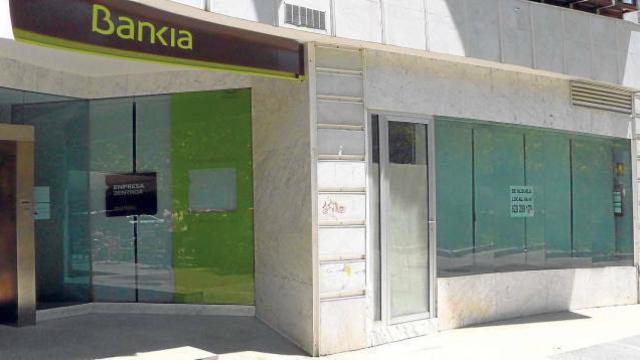 Sucursal cerrada de Bankia.