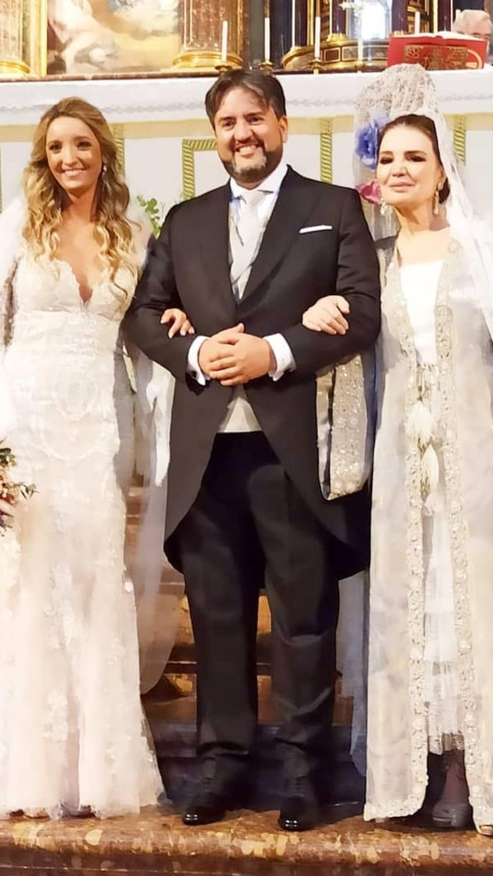 Cantudo el día de la boda de su hijo Manolo.