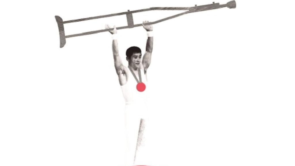 El gimnasta japonés Shun Fujimonto. Ilustración de Sr. García