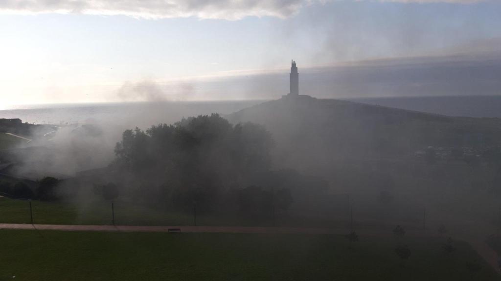 Incendio en la cárcel de A Coruña.