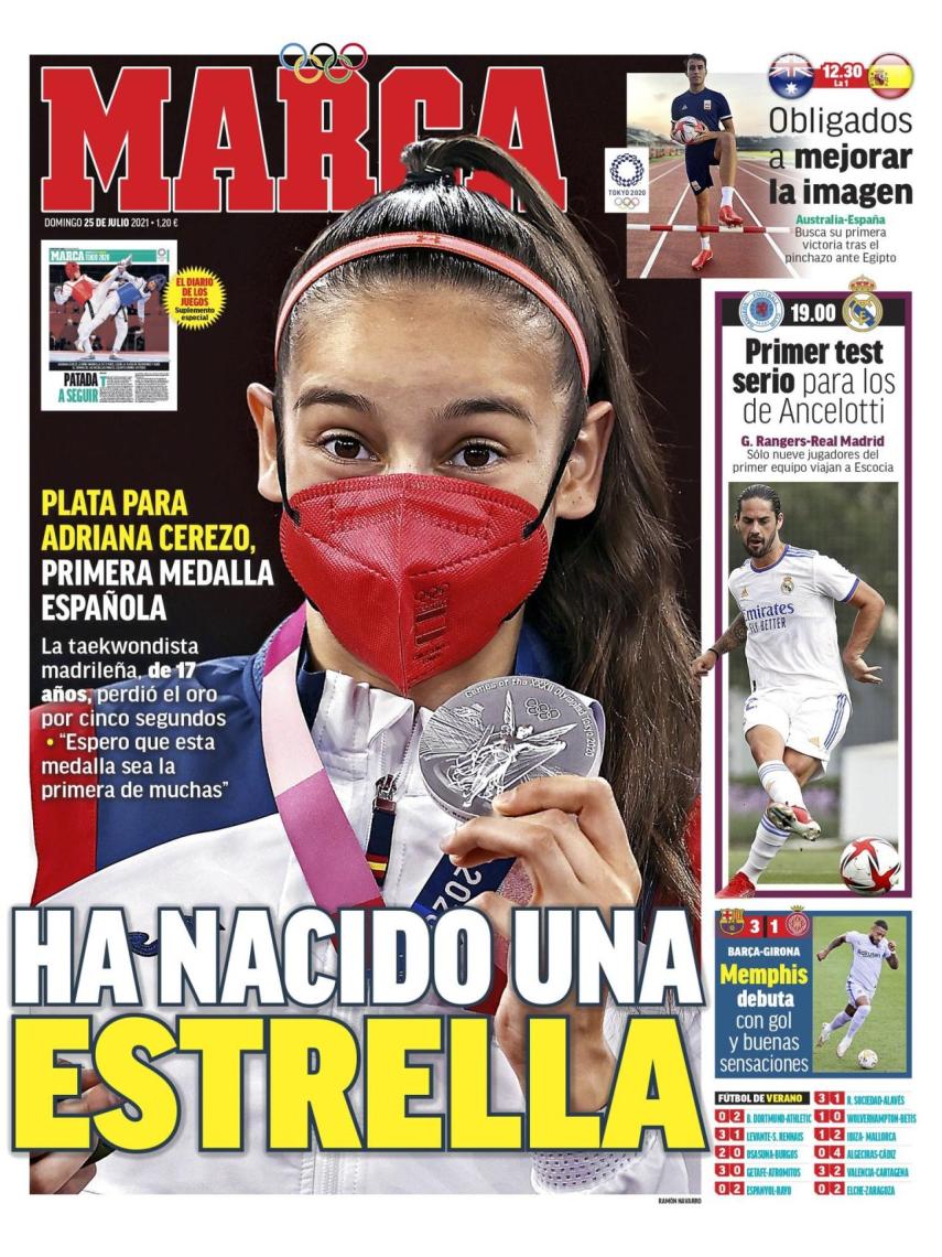 La portada del diario MARCA (25/07/2021)