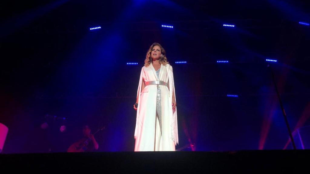 Pastora Soler anoche en el Cortijo de Torres.