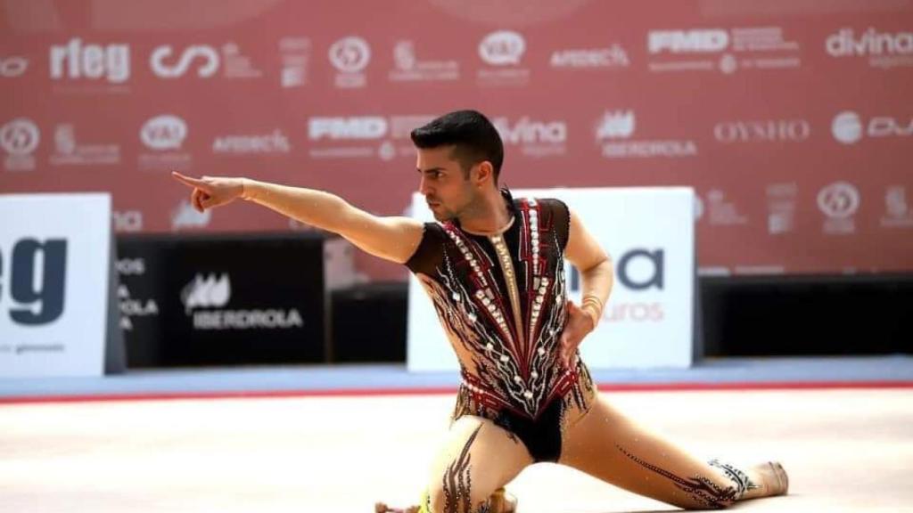 El gimnasta español Cristofer Benítez durante una competición