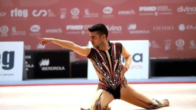 El gimnasta español Cristofer Benítez durante una competición