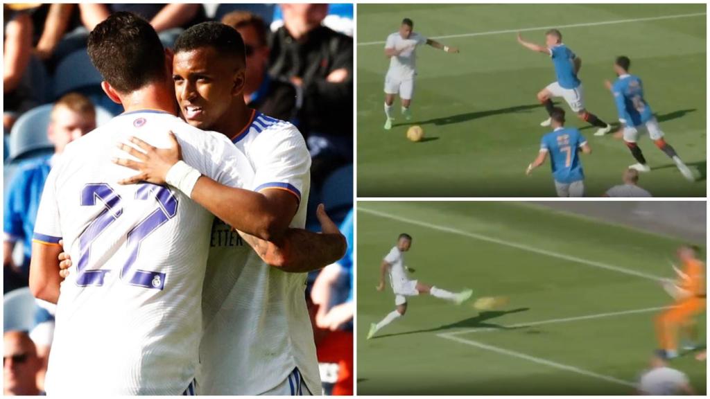 El golazo de Rodrygo contra el Rangers