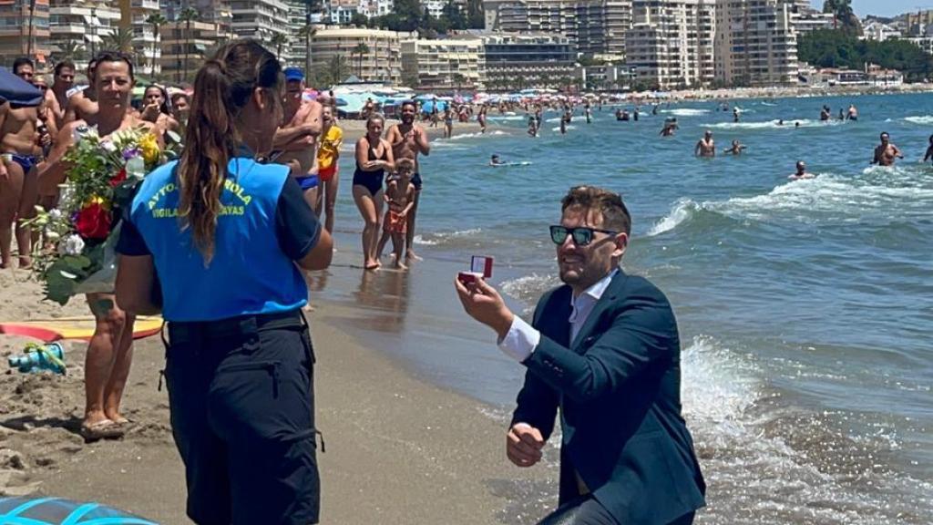 Pedida a pie de playa en Fuengirola