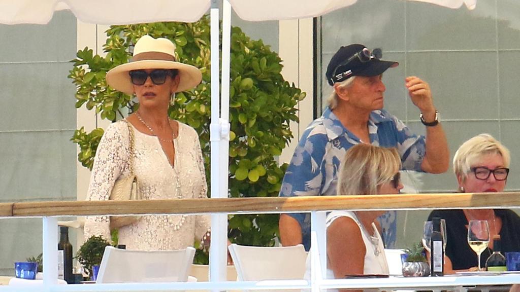 Catherine Zeta-Jones y Michael Douglas en Mallorca.