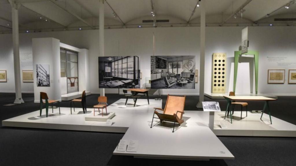 Vista de la exposición de Jean Prouvé en CaixaForum Barcelona