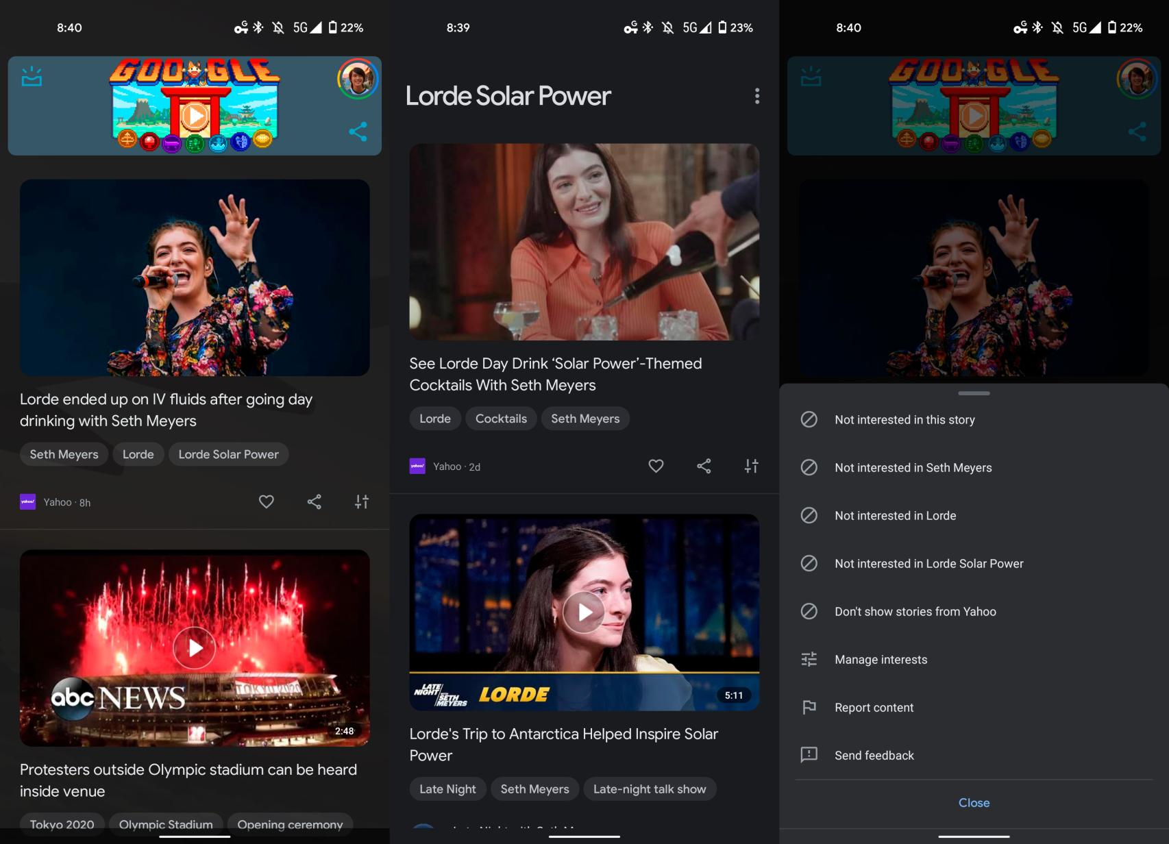 Etiquetas en Discover
