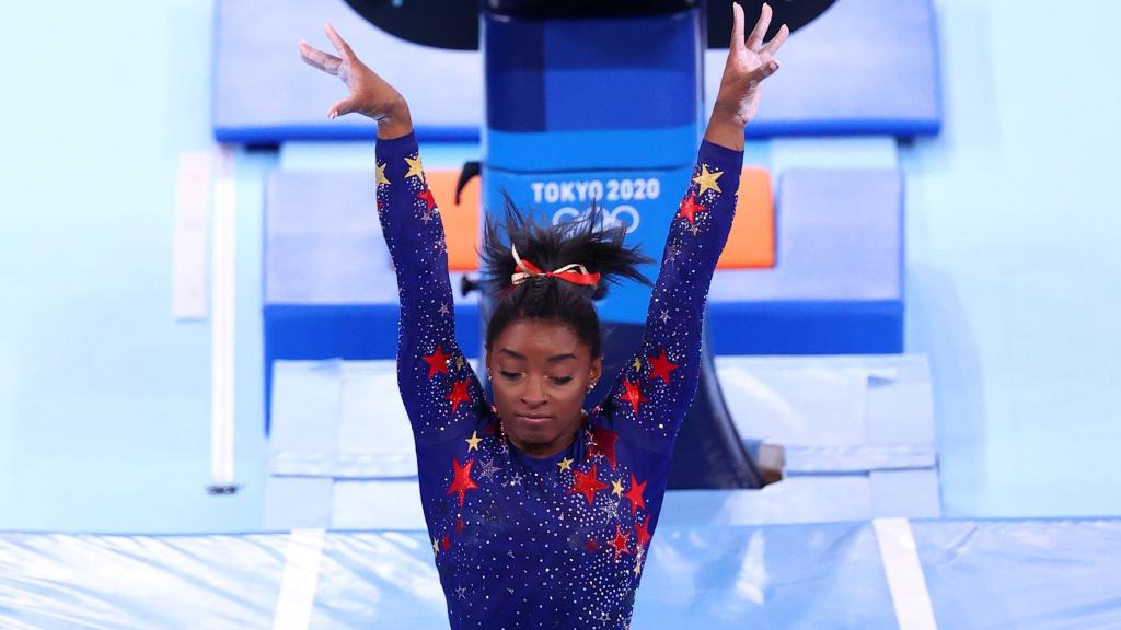 Simone Biles, en los Juegos Olímpicos de Tokio 2020