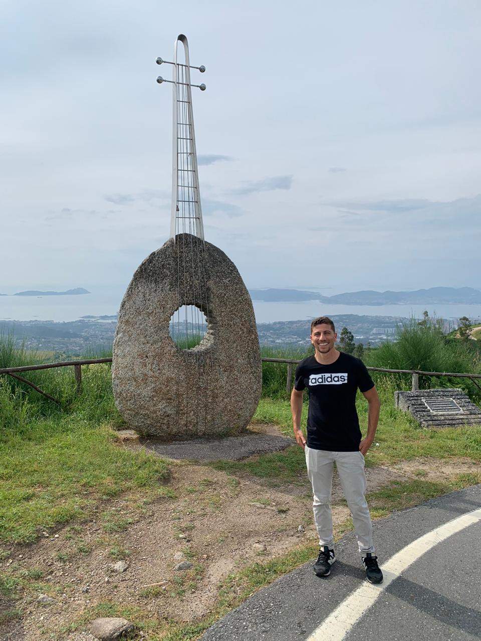Ricardo Cruz durante su intercambio en Vigo