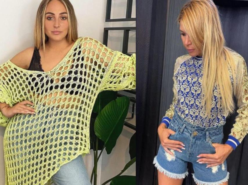 Rocío Flores y Ana Luque, amiga de Olga Moreno, en montaje de JALEOS.