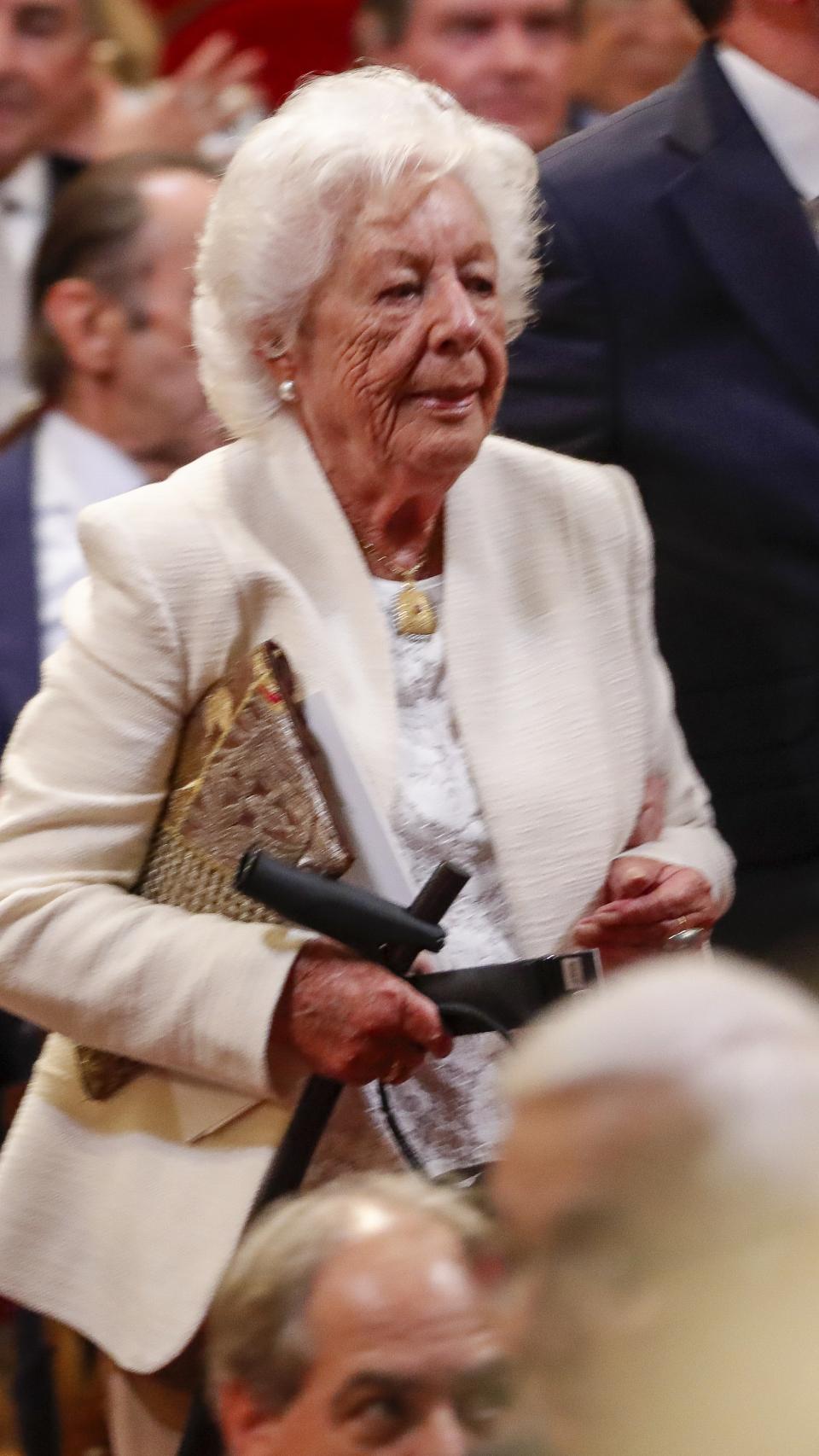 Álvarez del Valle en los Premios Princesa de Asturias en 2019.