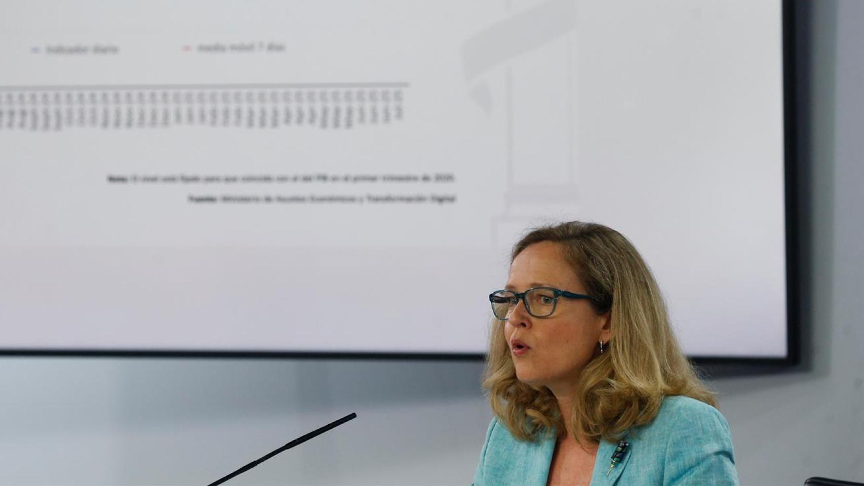 Nadia Calviño, vicepresidenta del Gobierno y ministra de Economía.