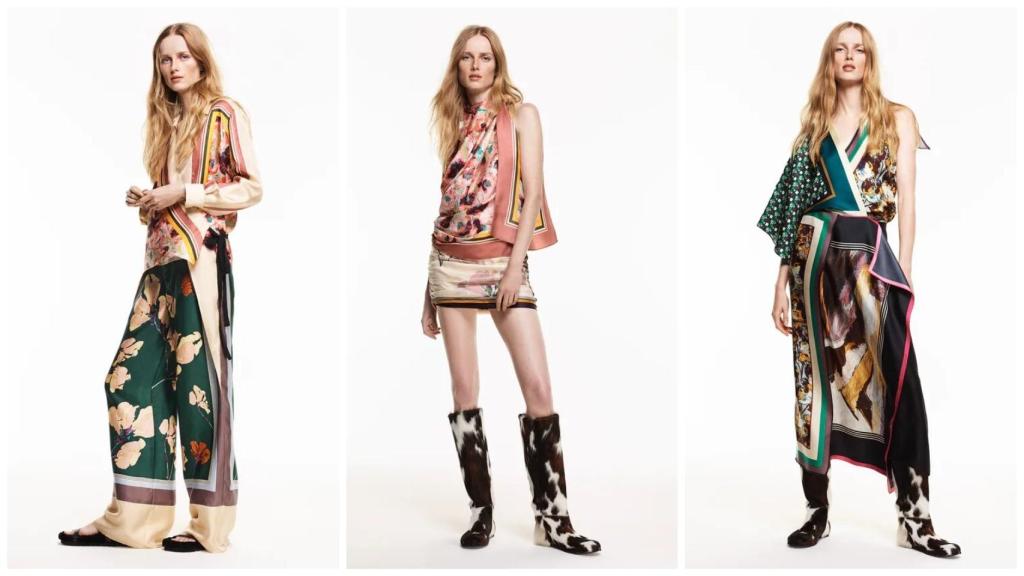 Diseños con estampado de pañuelo de Zara Studio.